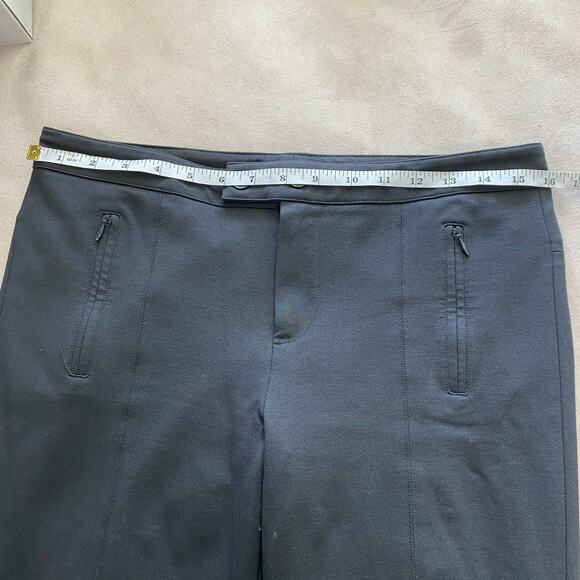Vince Ponte Charcoal Skinny Pants Zip Pocket Trouser Mid Rise Size 8 Inseam 30" - Picture 5 of 7